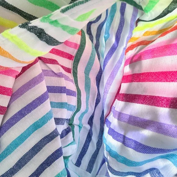 Las Bayadas Sun Please Beach Bag Tote Rainbow Colors - RARE - Used Once - Picture 5 of 5